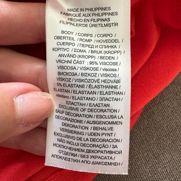 Ralph Lauren Orange Long Sleeve Wrap Top Size Large - Picture 12 of 12